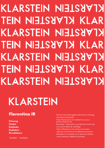 Bruksanvisning Klarstein 10032820 Florentina IR Värmefläkt