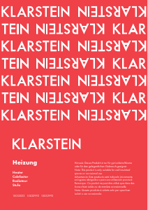 Bruksanvisning Klarstein 10032022 Värmefläkt