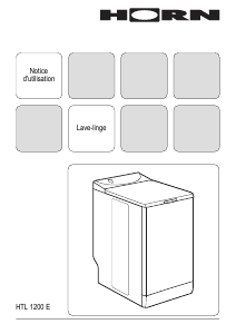 Mode d’emploi Horn HTL 1200 E Lave-linge