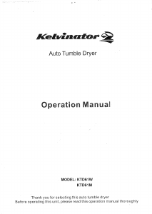 Handleiding Kelvinator KTD61M Wasdroger