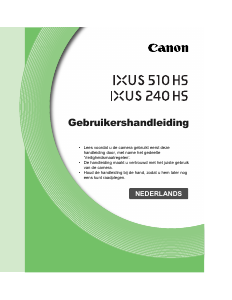 Handleiding Canon IXUS 240 HS Digitale camera