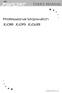 Handleiding iSport JG018 Stopwatch