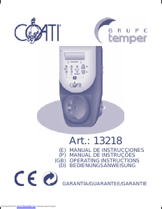 Manual Coati 13218 Interruptor de tempo
