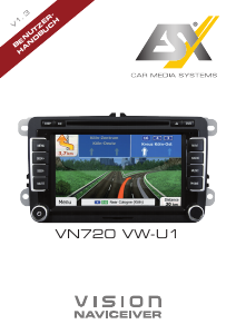 Bedienungsanleitung ESX VN720 VW-U1 Vision (Skoda) Navigation