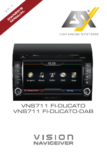 Handleiding ESX VNS711 FI-DUCATO (Peugeot) Vision Navigatiesysteem