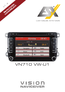 Bedienungsanleitung ESX VN710 VW-U1 Vision (Skoda) Navigation