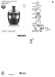 Handleiding Philips HR1832 Viva Collection Sapcentrifuge