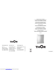 Bedienungsanleitung Thor TLVI 75 Geschirrspüler