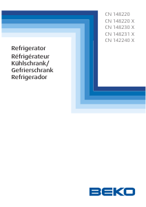 Manuale BEKO CN142240X Frigorifero-congelatore