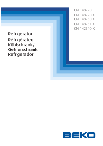 Bruksanvisning BEKO CN148220X Kyl-frys