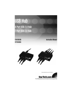 Manual StarTech ST4202USB USB Hub