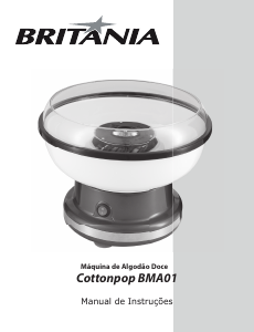 Manual Britania BMA01 Máquina de algodão doce