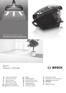 Посібник Bosch BGC7SIL64M Relaxxx Ultimate Пилосос