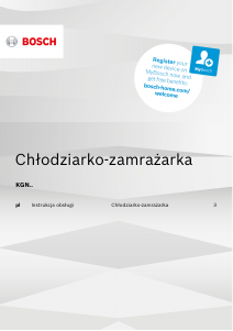 Instrukcja Bosch KGN39KLEA Lodówko-zamrażarka
