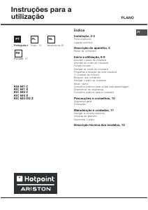 Instrukcja Hotpoint-Ariston KIA 641 C Płyta do zabudowy