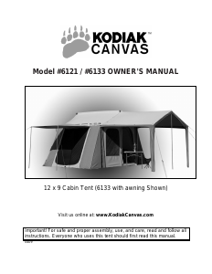 Manual Kodiak Canvas 6133 Cabin Tent