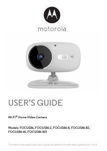 Bruksanvisning Motorola FOCUS86-2 Webbkamera