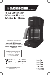 Manual de uso Black and Decker DLX850B Máquina de café