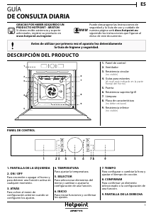 Manual de uso Hotpoint FI4 854 C IX HA Horno