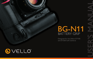 Handleiding Vello BG-N11 Battery grip