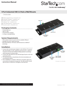 Handleiding StarTech ST4300USBM USB hub