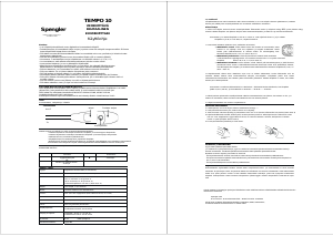 Käyttöohje Spengler Tempo 10 Kuumemittari