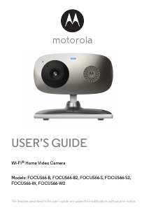 Bruksanvisning Motorola FOCUS66-B2 Webbkamera
