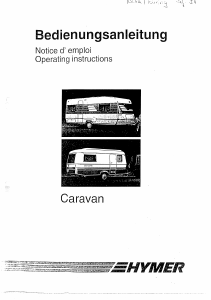 Bedienungsanleitung Eriba 320 GT (1994) Caravan
