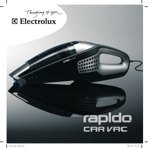 Наръчник Electrolux ZB412C Rapido Car Vac Ръчен вакуум