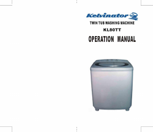 Handleiding Kelvinator KL80TT Wasmachine
