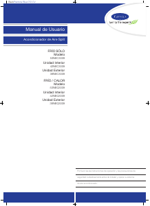Manual de uso Carrier 38NEQ3009 Aire acondicionado