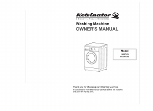 Handleiding Kelvinator KL60FLW Wasmachine