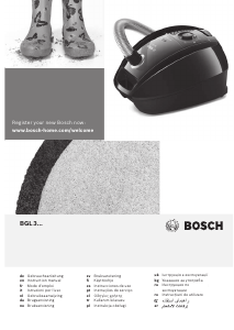 Kullanım kılavuzu Bosch BGL3A338 Elektrikli süpürge