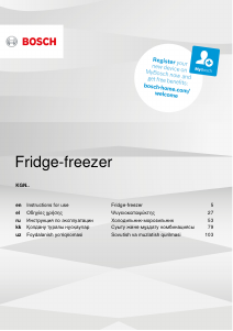 Руководство Bosch KGN76AI22R Холодильник с морозильной камерой