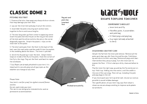 Handleiding BlackWolf Classic Dome 2 Tent