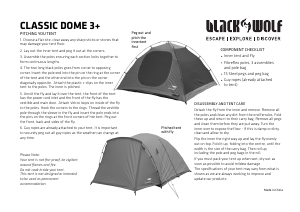 Handleiding BlackWolf Classic Dome 3+ Tent