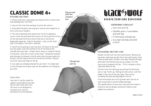 Handleiding BlackWolf Classic Dome 4+ Tent