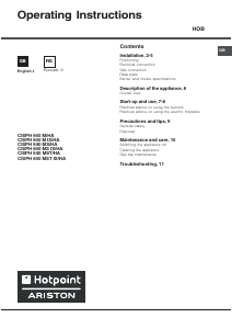 Руководство Hotpoint-Ariston CISPH 640 MS IX/HA Варочная поверхность