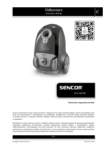 Instrukcja Sencor SVC 6920OR Odkurzacz