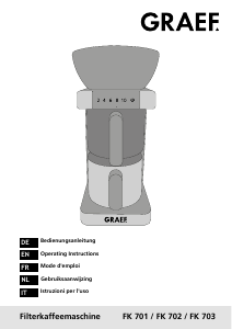 Bedienungsanleitung Graef FK 701 Kaffeemaschine