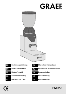 Brugsanvisning Graef CM 850 Kaffemølle