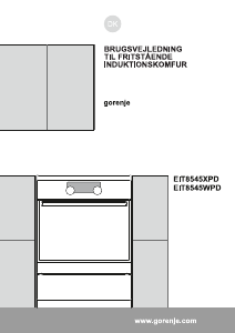 Brugsanvisning Gorenje EIT8545WPD Komfur