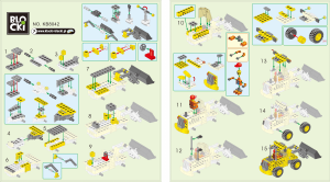 Handleiding Blocki set KB8042 MyCity Graafmachine