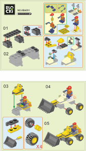 Handleiding Blocki set KB6091 MyCity Graafmachine