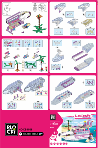 Handleiding Blocki set KB4508 Lalilandia Jacht