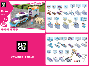 Handleiding Blocki set KB0185 Lalilandia Paardentransport