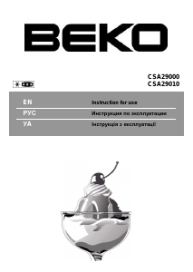 Посібник BEKO CSA29000 Холодильник із морозильною камерою