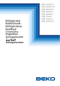 Руководство BEKO DNE68620T Холодильник с морозильной камерой