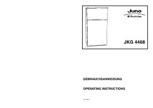 Handleiding Juno-Electrolux JKG4468 Koel-vries combinatie