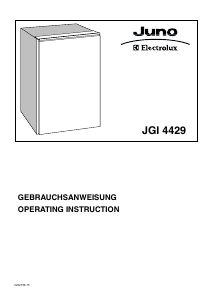 Handleiding Juno-Electrolux JGI4429 Vriezer